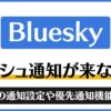 blueskyのプッシュ通知が来ない理由と対処法